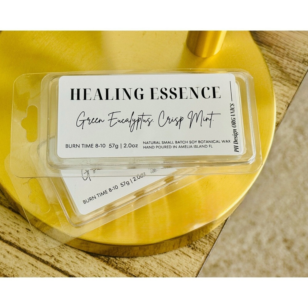 Healing Essence‎ Wax Melts Green Eucalyptus Crisp Mint Aromatherapy